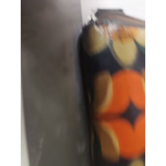 FOSSIL Key•Per Zip Around Wallet Clutch Fall Flowers Coated Canvas 8"x4" - Picture 13 of 15